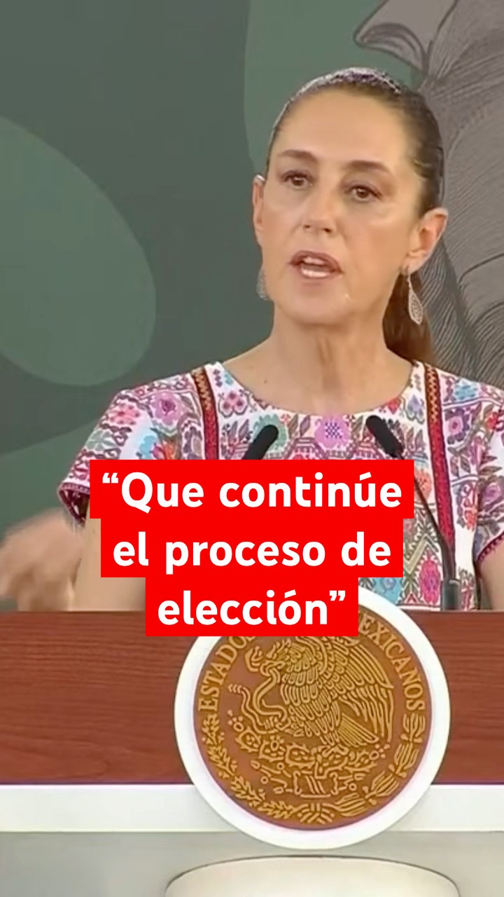 Sheinbaum asegura continuar la elección de jueces a pesar de la obstaculización de la Corte #shorts