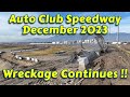 Nascar auto club speedway demolition update  end of december 2023  acadapter inc