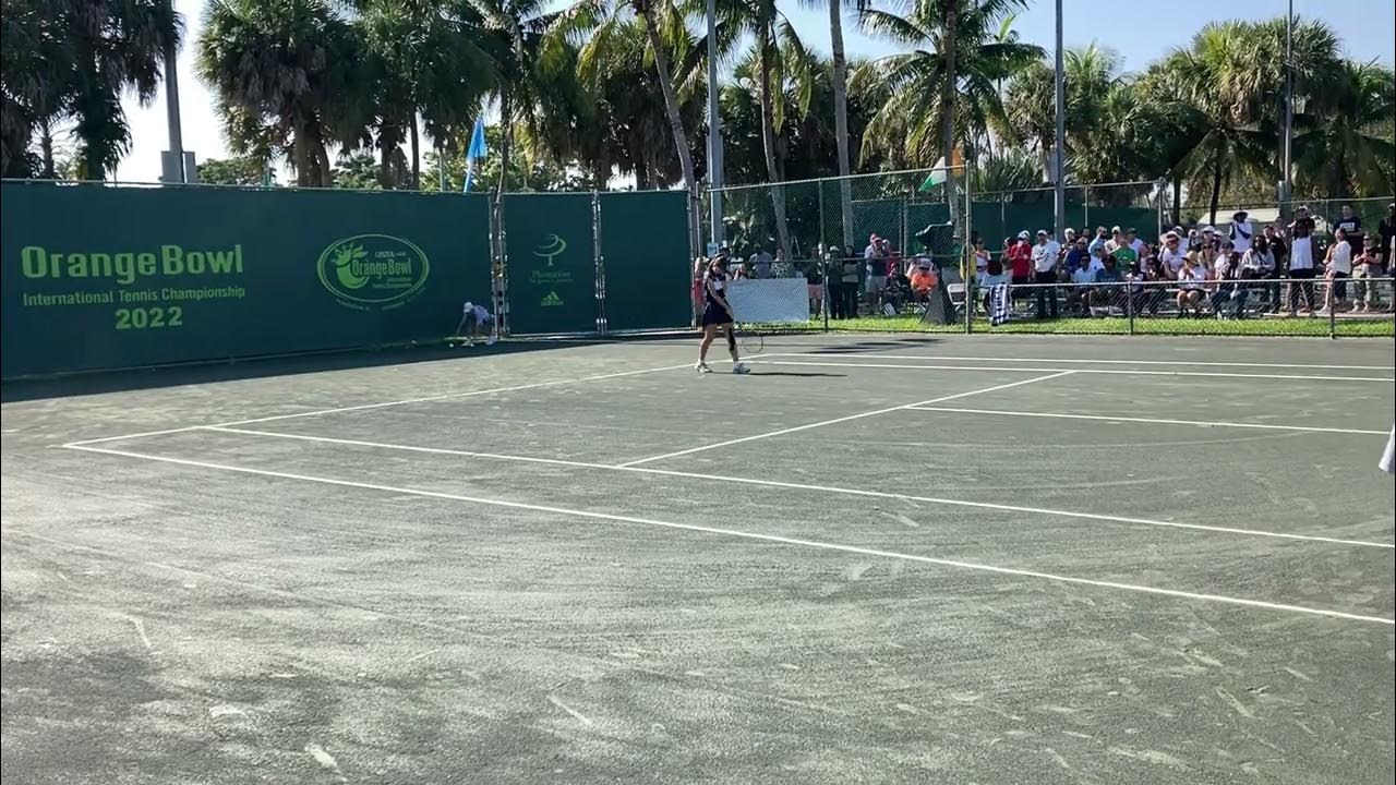 Match point 2022 ITF JA Orange Bowl Girls Final YouTube