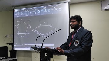 Isometric view of a Pentagonal Pyramid using AutoCAD