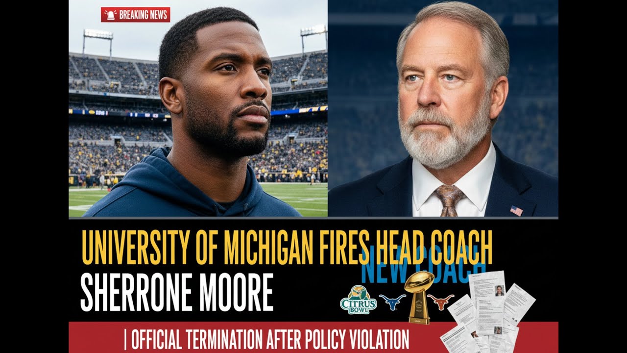 University of Michigan Fires Head Coach Sherrone Moore | Official ...