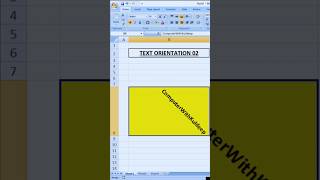 Text Orientation In Microsoft Excel 2.0 #excel #exceltips #msoffice #exceltutorial