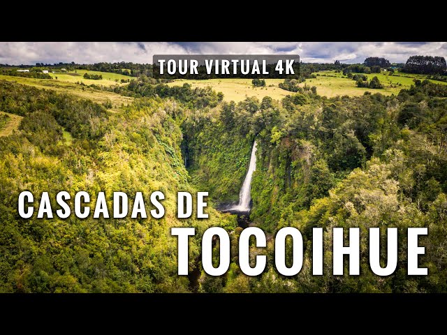 Chiloé: Cascadas de Tocoihue en 4K. Tour Virtual en Dalcahue, Chile