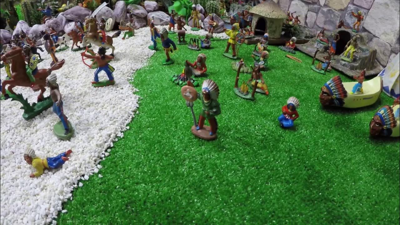 Солдатики игрушки играть с детьми игра как мультики лего роботы война ...