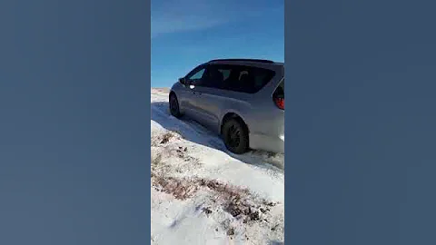 Testing out the AWD system on the 2020 Chrysler Pacifica launch edition!