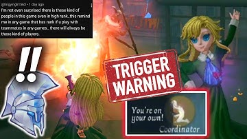 TRIGGER WARNING! Watching this video might get your BLOOD BOILS 🔥 Identity V "High Rank"