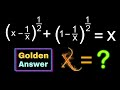 Tricky Problem With Golden Answer | Math Olympiad Questions