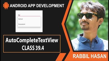Mastering On Android AutoCompleteTextView  | Class 39.4 Remote JSon Data Source Basic