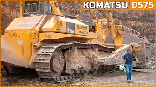 KOMATSU D575A: Король строительных и горнодобывающих площадок