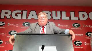 Georgia's Anthony Edwards, Rayshaun Hammonds and Tom Crean, 1-15-20