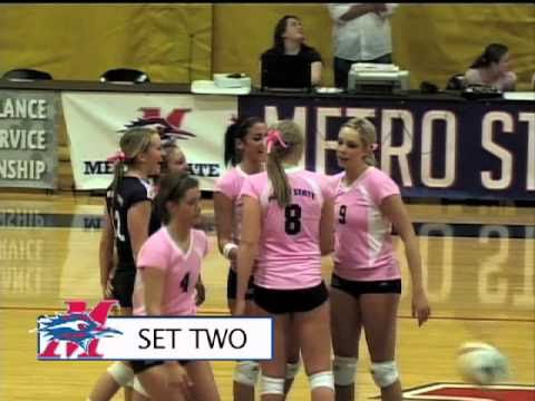 No. 17 Metro State Volleyball vs Chadron State - 2010.mov