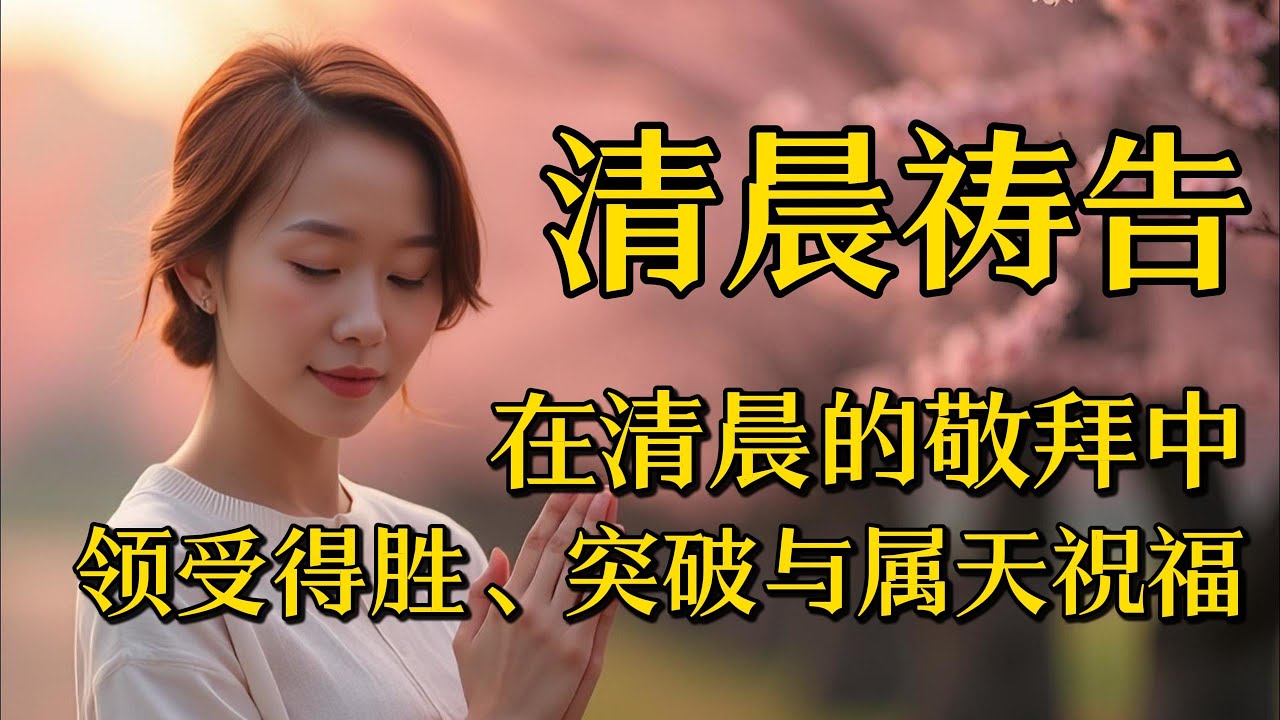 清晨祷告，在清晨的敬拜中，领受得胜、突破与属天祝福