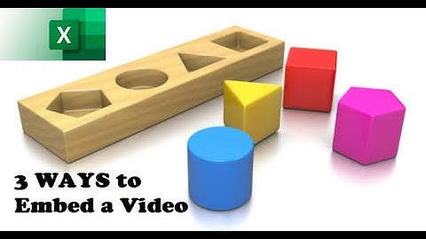 034. 3 WAYS to EMBED a Youtube (or any) Video in Excel