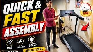 How to Assemble Durafit Treadmill | Easy Setup in Minutes#treadmill #gym 