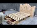 How To Build A Beautiful Single Bed Out Of Pallets For Your Child - Creative Woodworking Idea Design