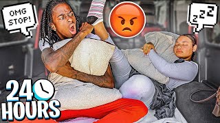 LIVING IN OUR CAR FOR 24 HOURS! | OVERNIGHT CHALLENGE