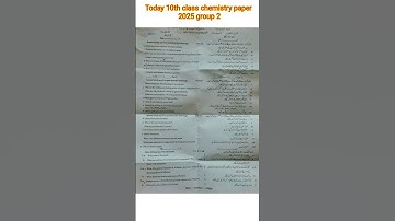 10th class today chemistry paper 2025 group 2