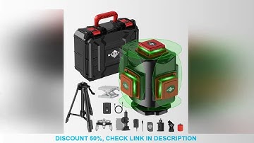 WEIDDW 4D 16 Lines 360°Self-leveling Laser Levels withTripod and Suitcase Horizontal And Vertical Pr