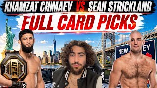 UFC Chimaev vs Strickland Full Card Predictions &amp; Breakdowns - UFC 328 Betting Tips