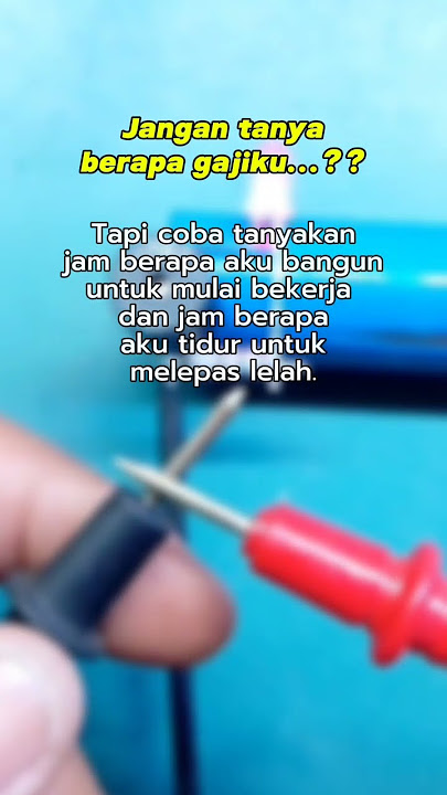 Jangan tanya gajiku berapa? 😎