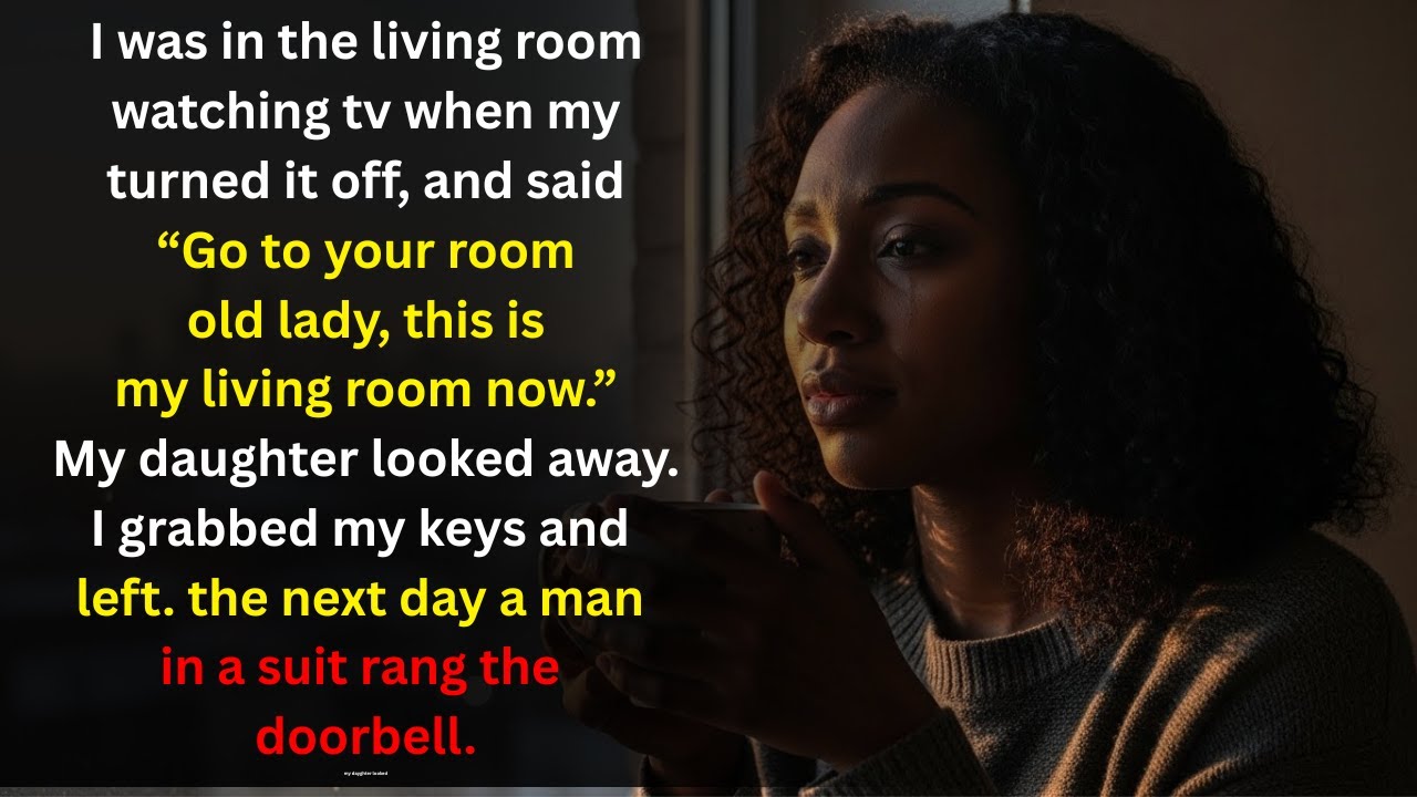 He turned off the TV and told me Get out I stayed quiet till... | Black People Motivational Story