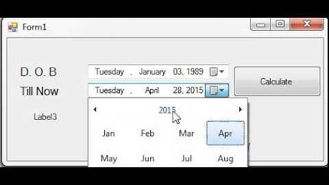 Age Calculator in VB.NET