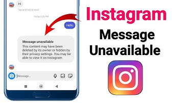 Fix message unavailable on Instagram | How to fix Instagram Message unavailable