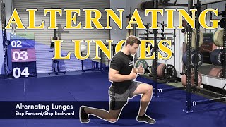 Alternating Lunges - Tutorial