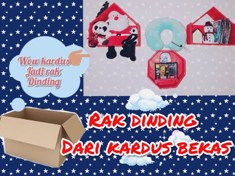  Rak  Tempel  dinding  dari kardus  bekas YouTube