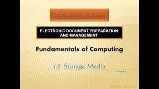 EDPM 1 6 Storage Media  CXC CSEC