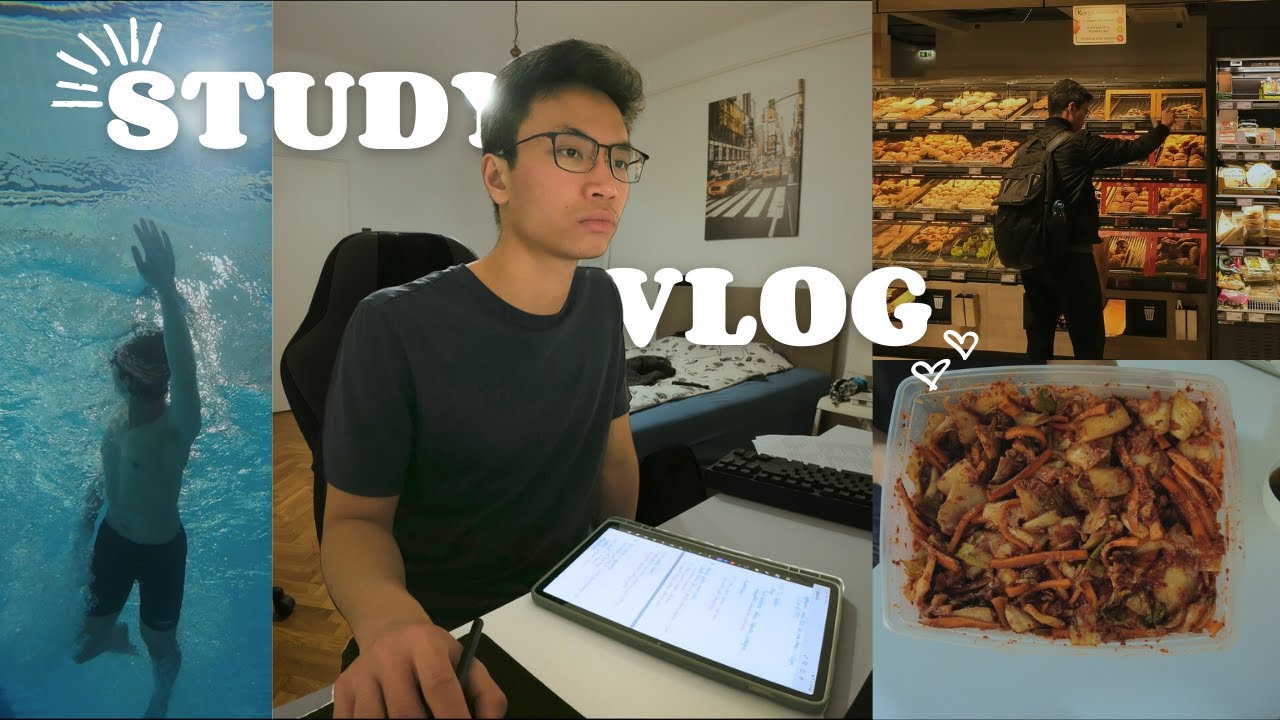 1 tuần ôn thi cùng SV Y ở Hungary: học bài, đi chợ, làm kimchi, bơi lội