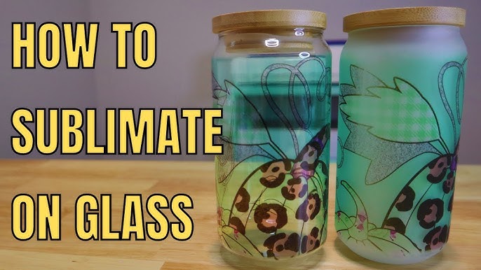 How to Sublimate Frosted Glass Tumblers with PYD Life 2 in 1 Tumbler Heat  Press {FREE Templates} 