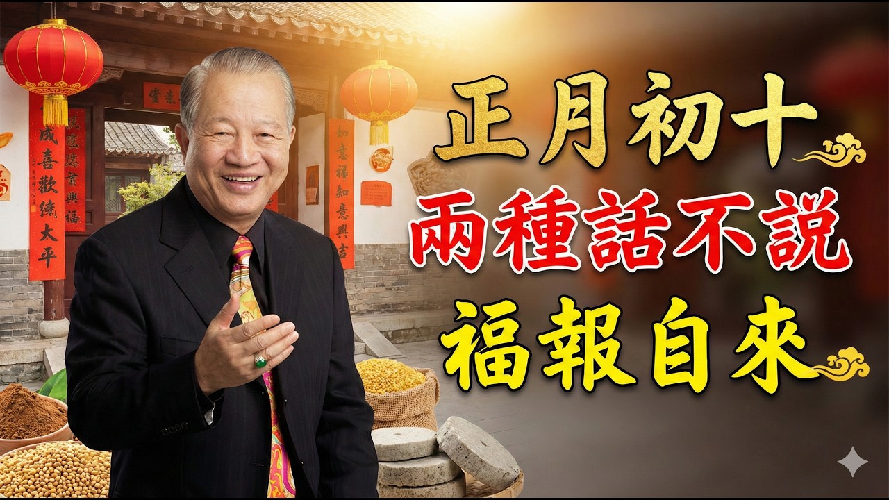 正月初十敬大地，曾仕强：這兩句損福報的話千萬別說，說了霉運一整年！#曾仕强 #易经智慧 #正月初十 #敬大地 #傳統習俗 #風水命理