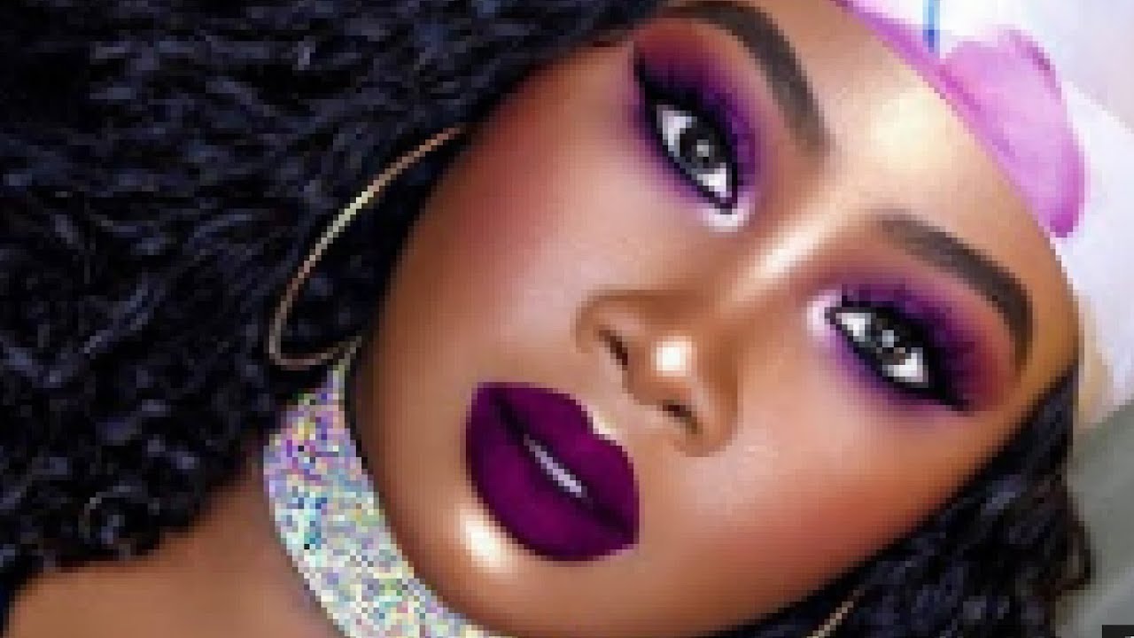 Inspired purple eye | Makeup Diva Mesha | How to create a purple glam look YouTube