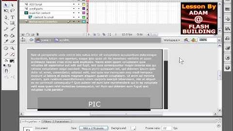 Flash Tutorial for Custom Scrollbar with any content
