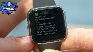 Fitbit VERSA: Die meistgestellten FRAGEN zur Smartwatch beantwortet // FAQ  - YouTube