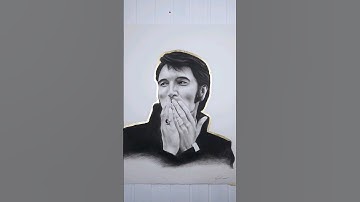 Drawing of Elvis💛 #art #drawing #elvispresley #pencildrawing #portraitdrawing