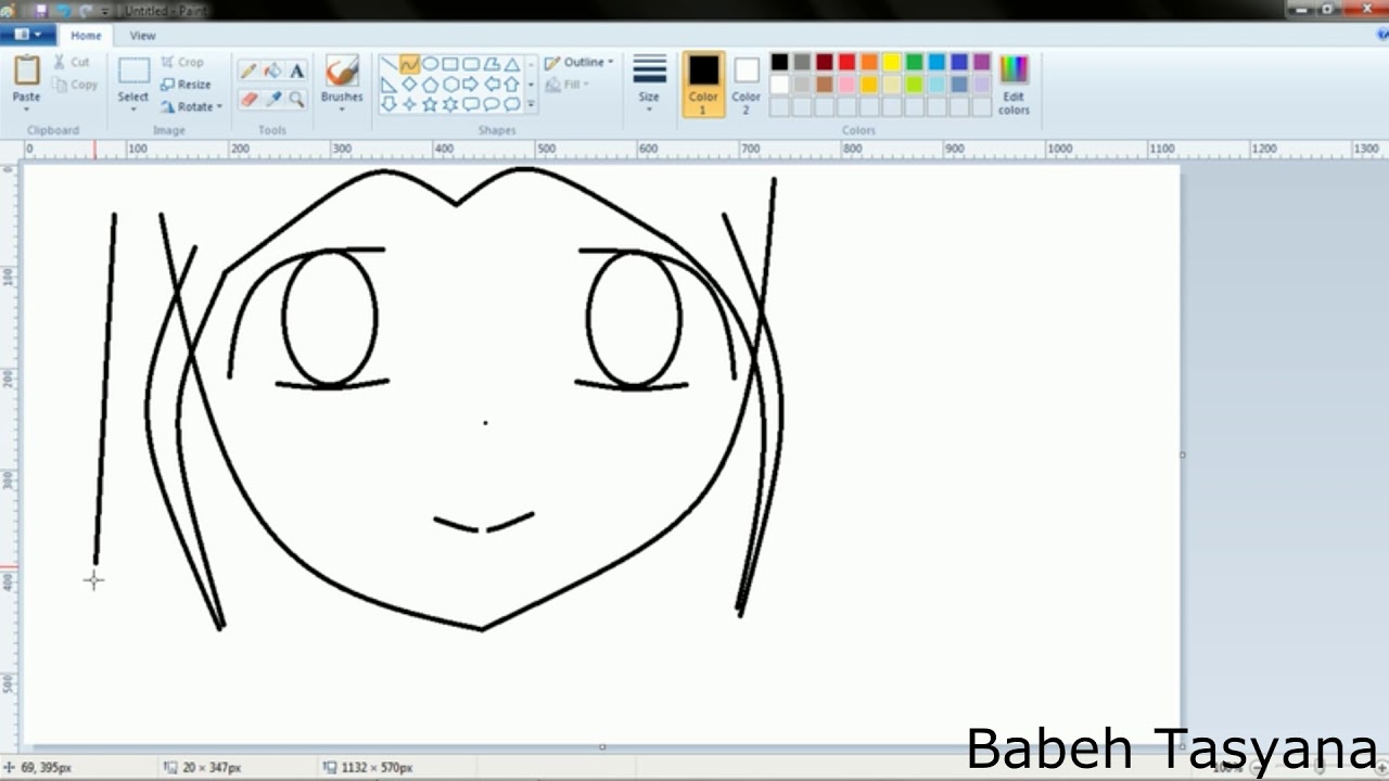  Belajar  cara Menggambar  Anime dengan  Paint  Speedpaint 