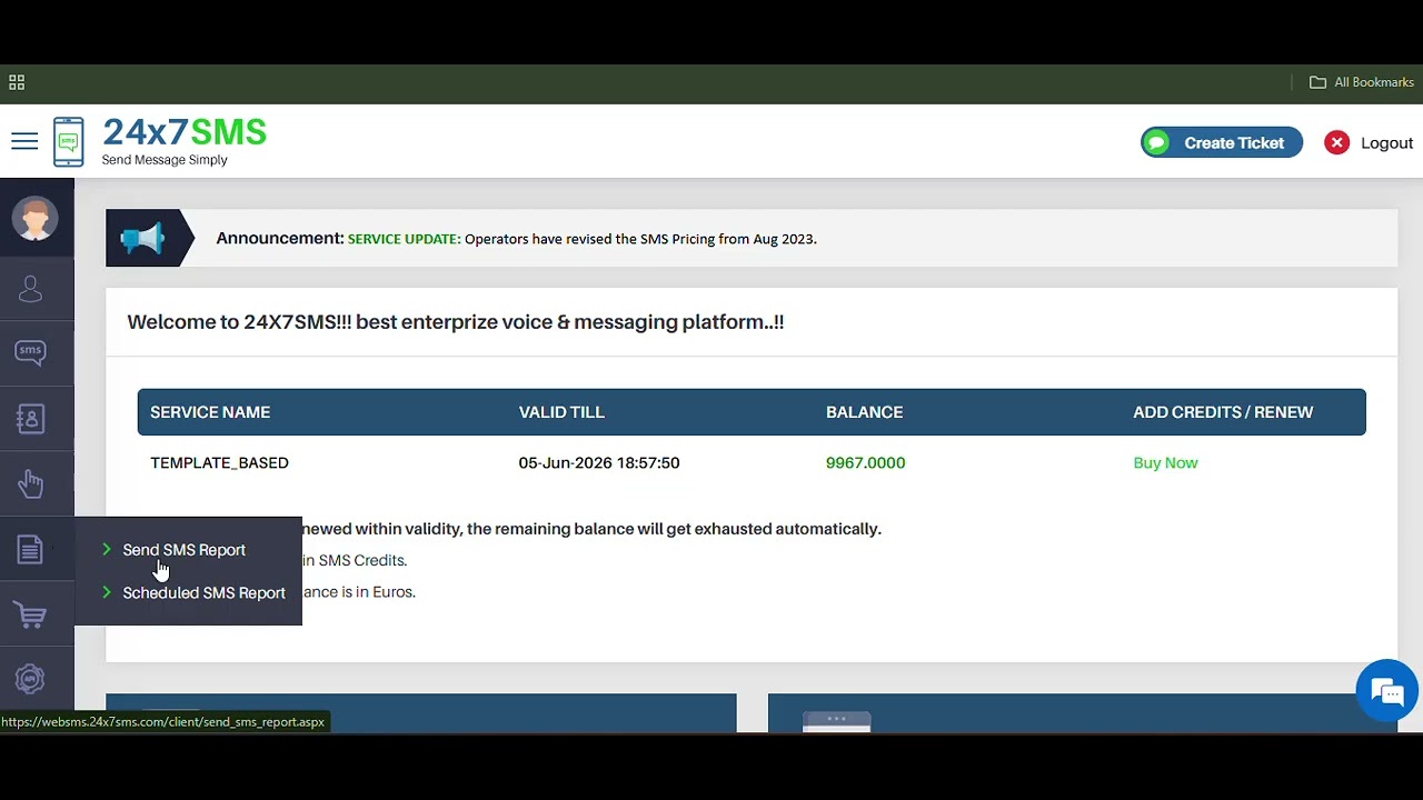 loyalty point DLT SMS Setup