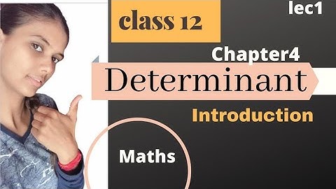 class 12 chapter 4 determinant - introduction in hindi by Kanak Bakshas @bakshasclasses2911