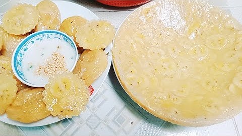Bánh chuối hấp đường Thốt Nốt nước cốt dừa /công thức pha bột dẻo dai