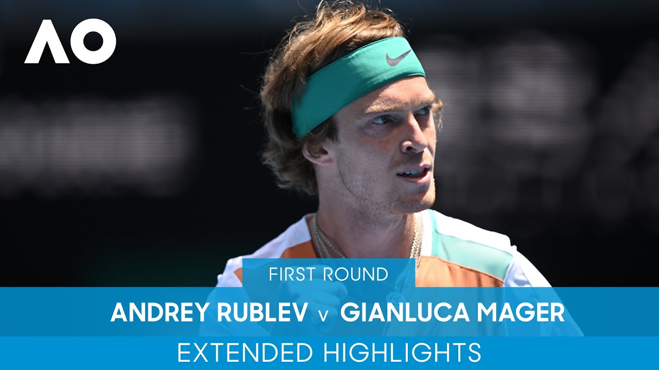 Andrey Rublev v Gianluca Mager Extended Highlights (1R) | Australian Open 2022