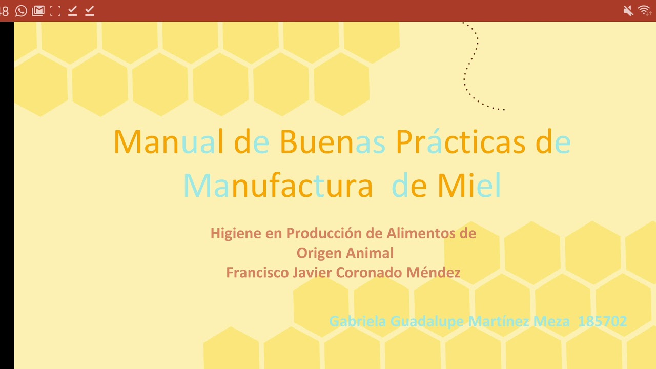 Manual de buenas prácticas de Manufactura de Miel - YouTube