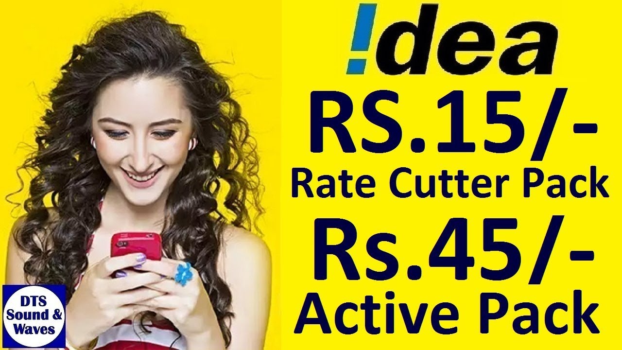Idea New Rate Cutter Pack 15, Active Pack 45, Topup 20 || DTS ||