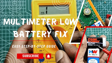 🔋 How to Change Battery in a Digital Multimeter | Easy Step-by-Step Guide l #electroida #diy #reels