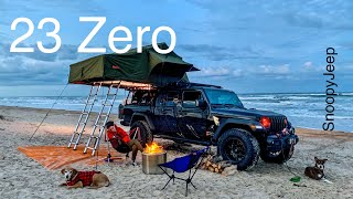 Snoopy Jeep Gladiator goes to Padre Island National Seashore beach 2020 Snomaster Leitner Decked 4x4