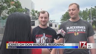 Fans react after Carolina Hurricanes President Don Waddell resigns