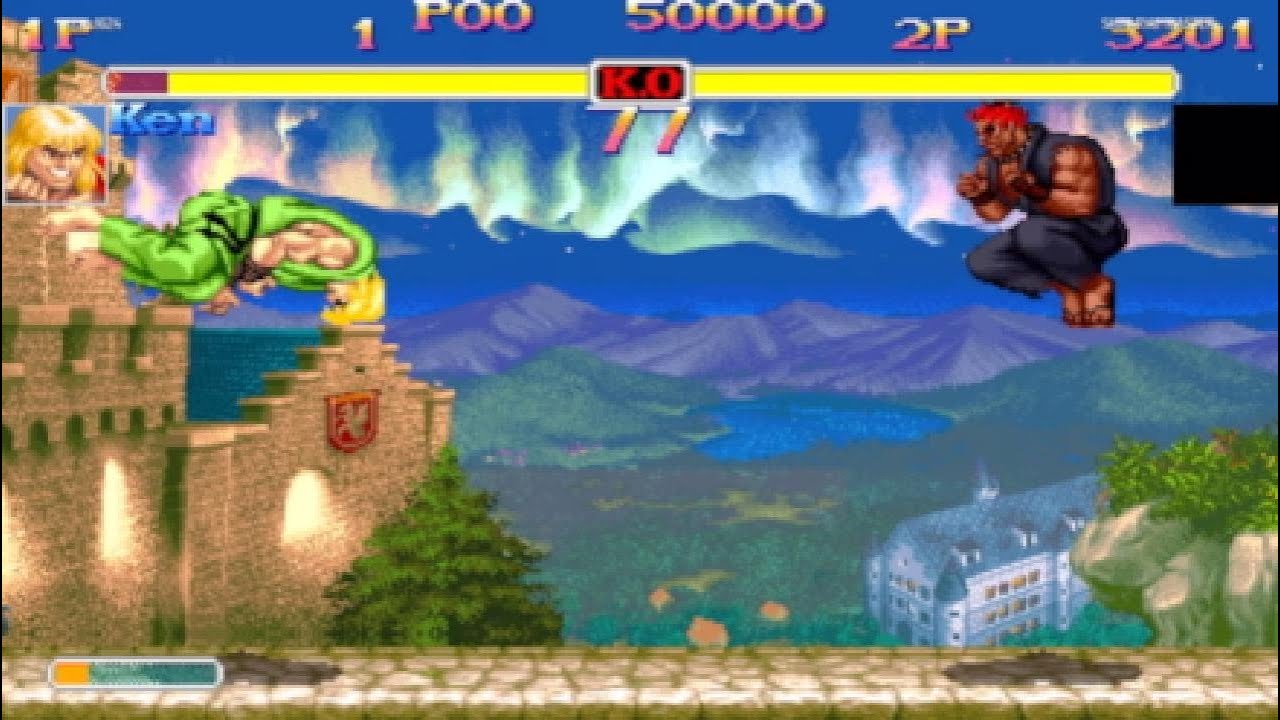 Playing nothing but BOSSES on Street Fighter 2 Turbo and Hyper. In the end GorthoEatsShit.