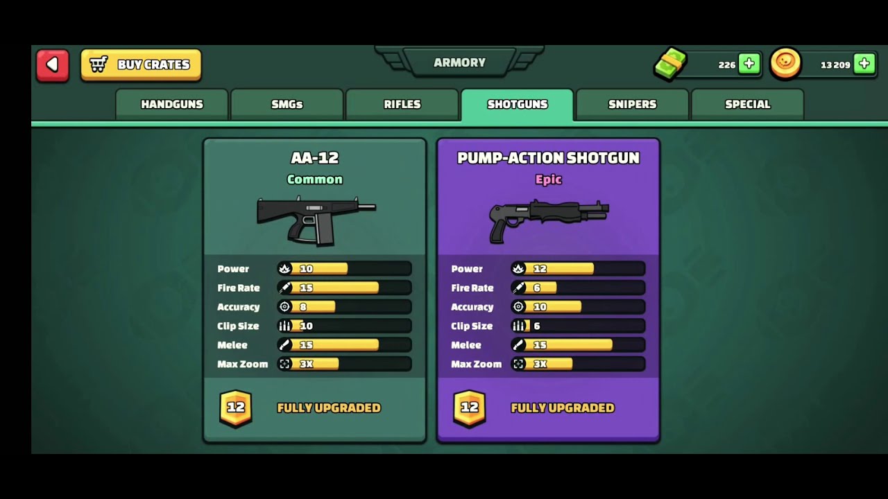 All guns fully upgraded | Mini Militia