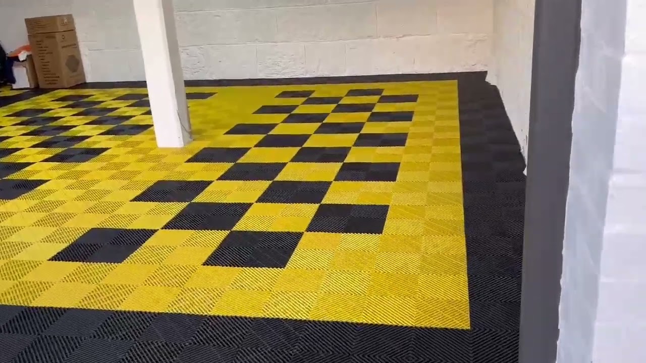 Transform Your Garage: Hexagon Lights & Flooring Tiles in Action 🚗✨